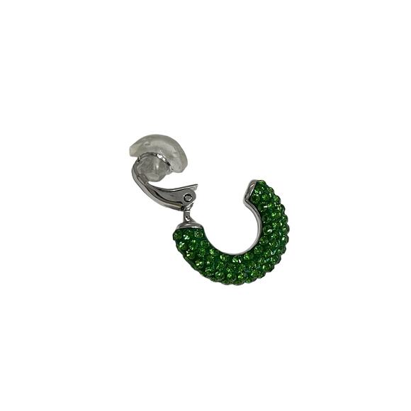 Swarovski Tigris ear cuff Single, Green, Rhodium plated - Picture 6 of 7